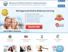 Tablet Screenshot of missourionlinedriverimprovement.com